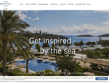 Tablet Screenshot of minosbeach.com